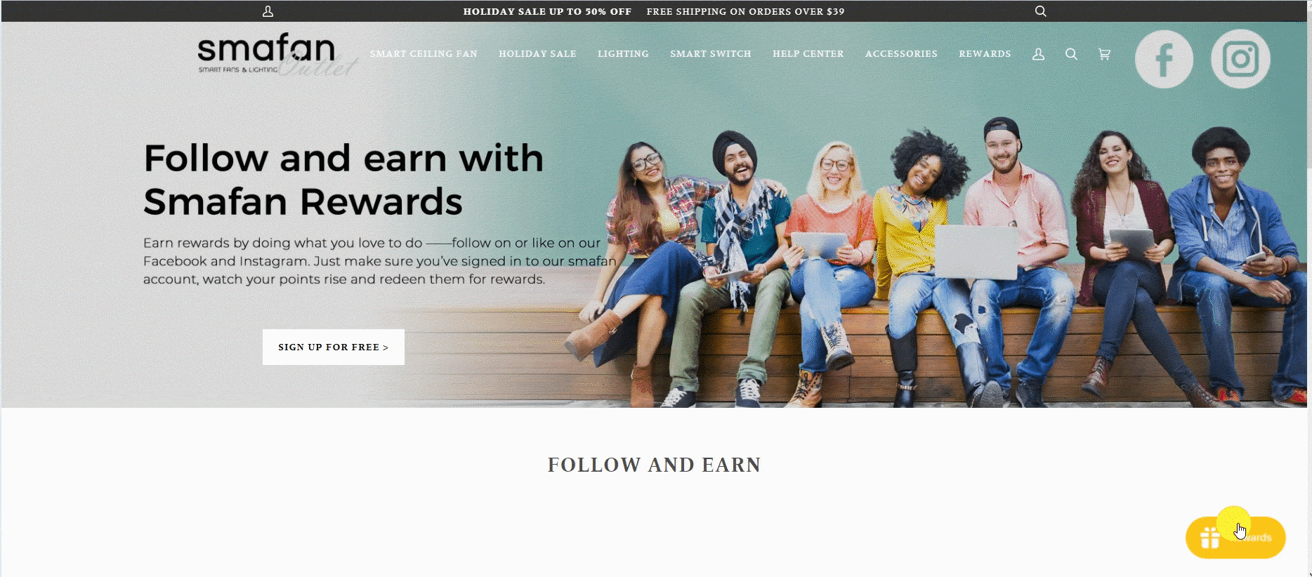 SMAFAN_REWARDS_FOLLOW_AND_EARN