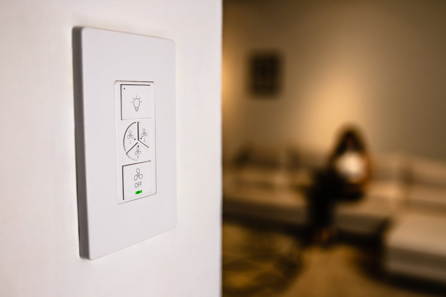 Carro Home Smart Wall Switch Controller For Ceiling Fans (4 Gang)