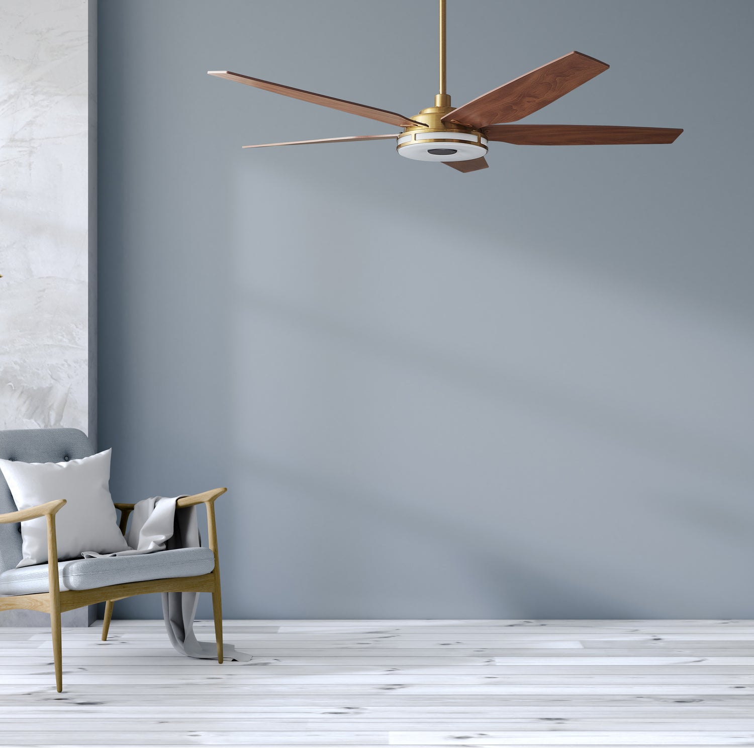 Explorer Outdoor 52" Smart Ceiling Fan with LED Light Kit.