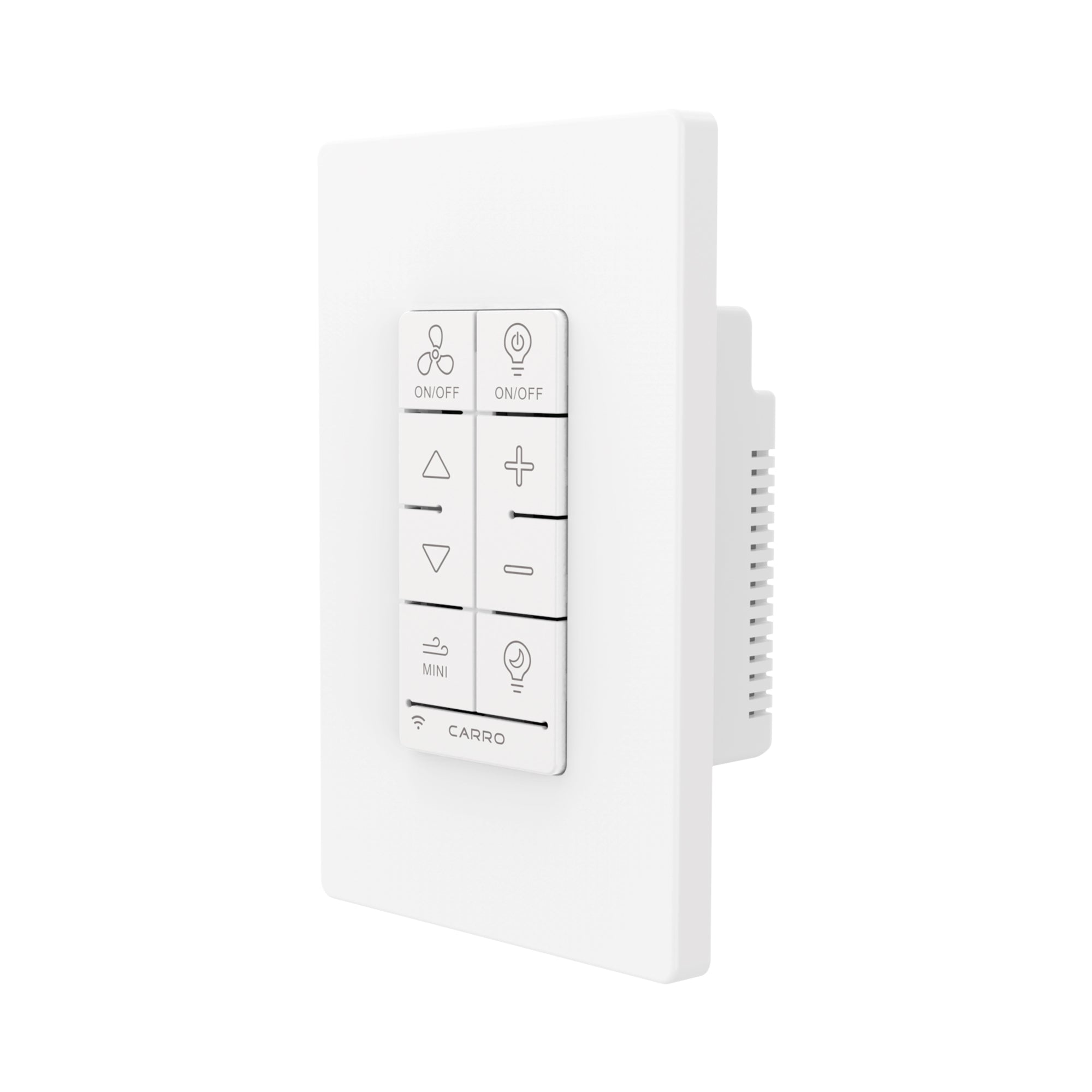 UNIVERSAL FIT:Easily turn your existing AC ceiling fan into a smart device with our universal smart switch and the best of all, no Hub required.Can replace any existing wall switches for your AC ceiling fans.