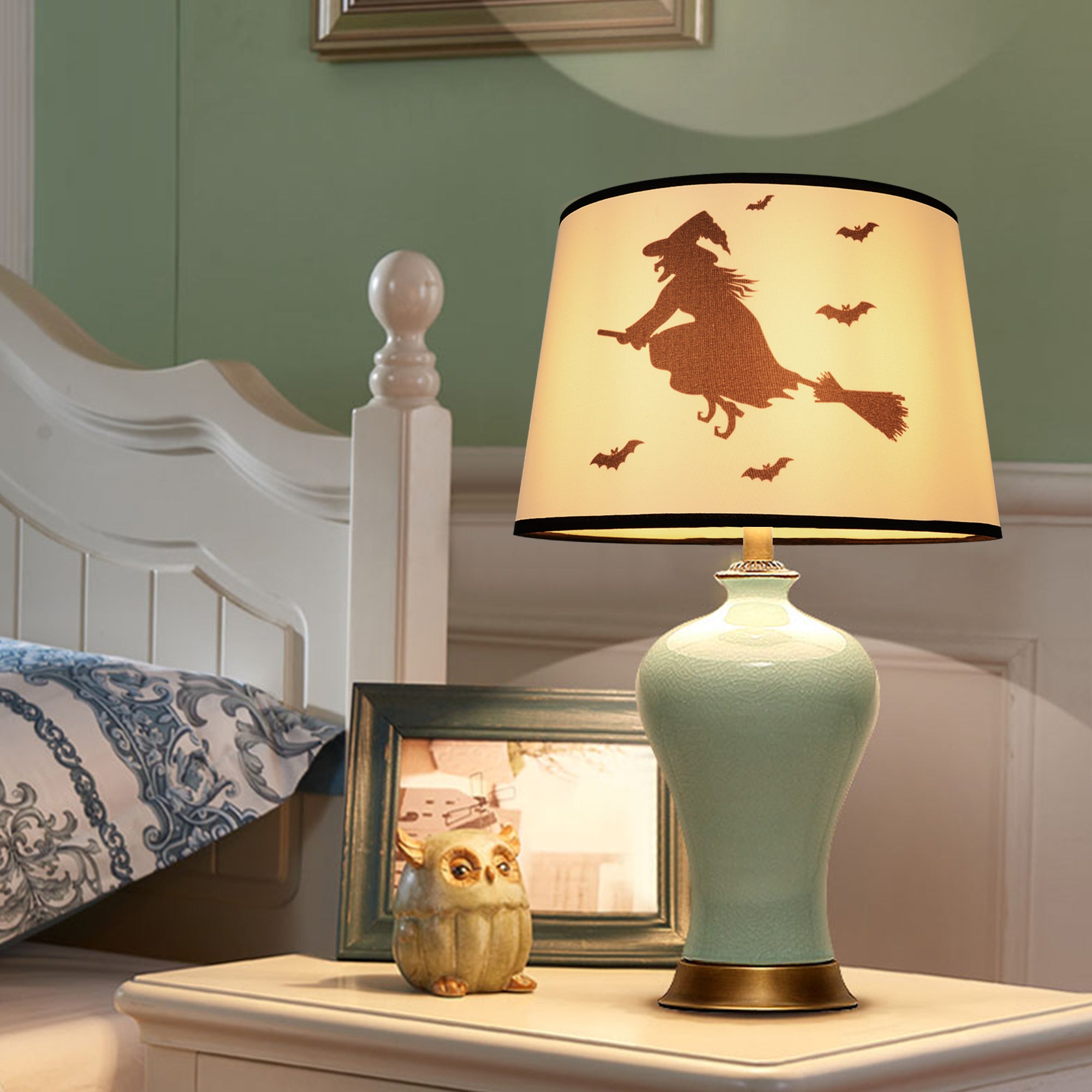 This Halloween themed fun, yet elegant Carro Home Collection Lamp Shade will refresh the look of your favorite lamp. You’ll be ready for Halloween in a snap! With its clean lines and stylish design, this Carro Home Collection Lamp Shade is perfect addition to your home décor. Beautiful fabric with satin finish helps to repel stain and dust. The sturdy and durable structure makes easy for you to store away without taking much of a space.