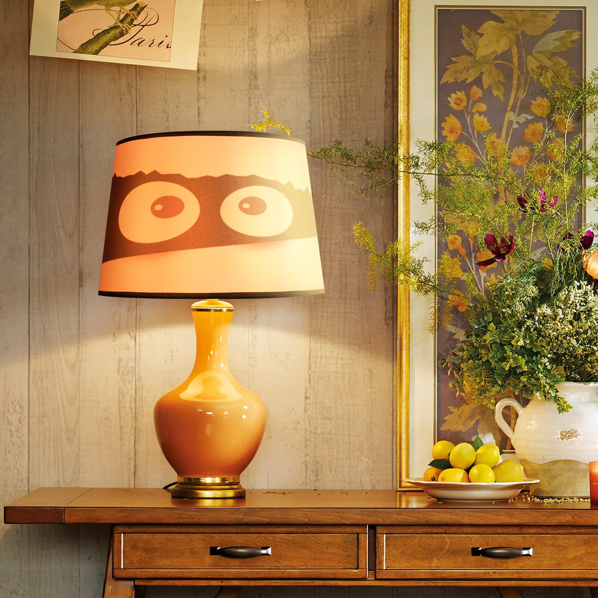 This Halloween themed fun, yet elegant Carro Home Collection Lamp Shade will refresh the look of your favorite lamp. You’ll be ready for Halloween in a snap! With its clean lines and stylish design, this Carro Home Collection Lamp Shade is perfect addition to your home décor. Beautiful fabric with satin finish helps to repel stain and dust. The sturdy and durable structure makes easy for you to store away without taking much of a space.