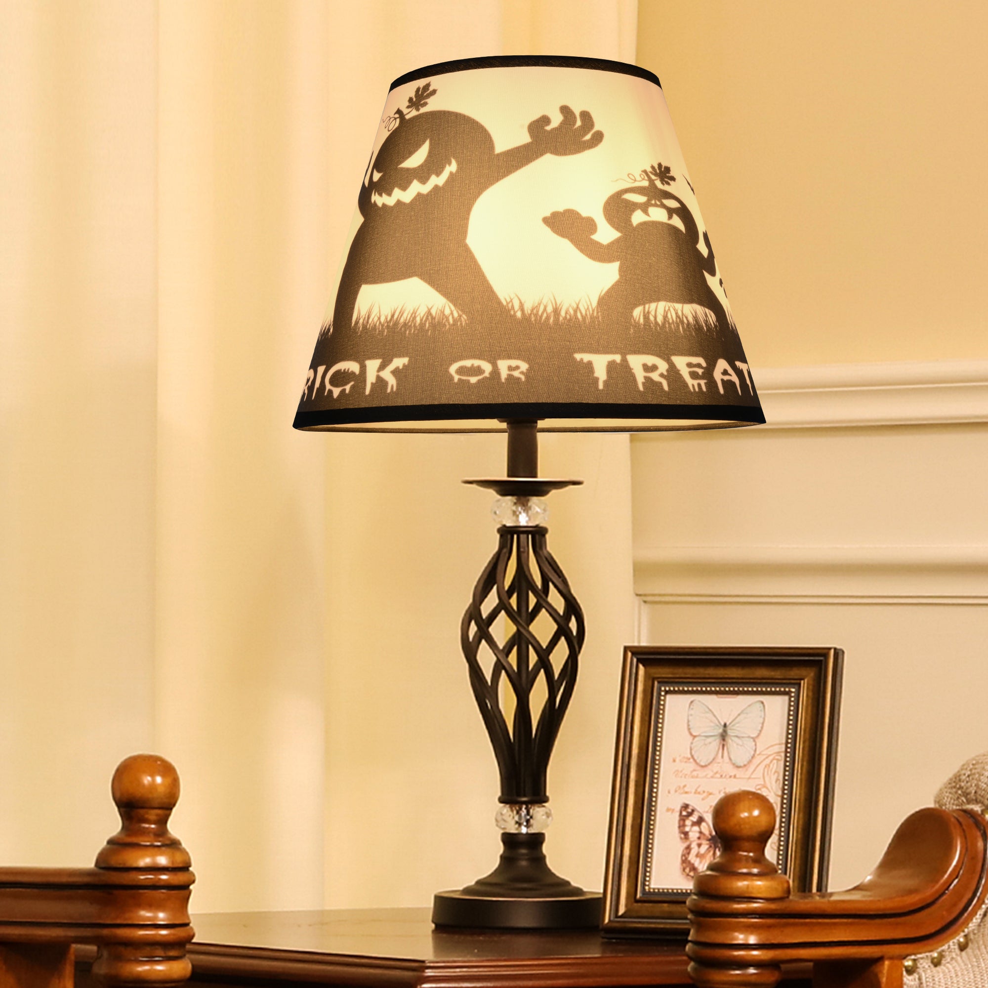 This Halloween themed fun, yet elegant Carro Home Collection Lamp Shade will refresh the look of your favorite lamp. You’ll be ready for Halloween in a snap! With its clean lines and stylish design, this Carro Home Collection Lamp Shade is perfect addition to your home décor. Beautiful fabric with satin finish helps to repel stain and dust. The sturdy and durable structure makes easy for you to store away without taking much of a space.