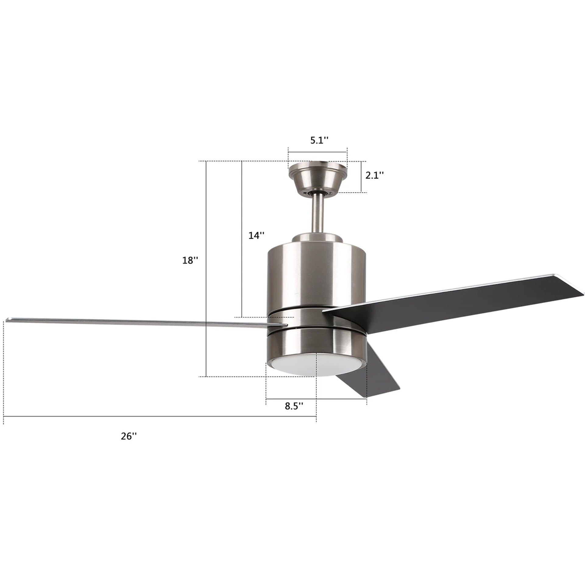 Smafan Ranger Smart Ceiling Fan with WIFI,Alexa, Siri,Google Assistant integrations.