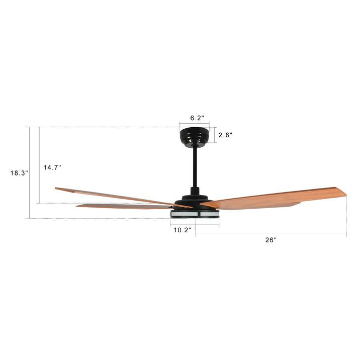 Explorer Outdoor 52" Smart Ceiling Fan with LED Light Kit