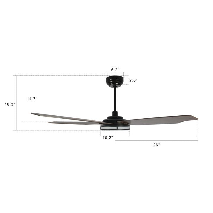 Explorer Outdoor 52" Smart Ceiling Fan with LED Light Kit