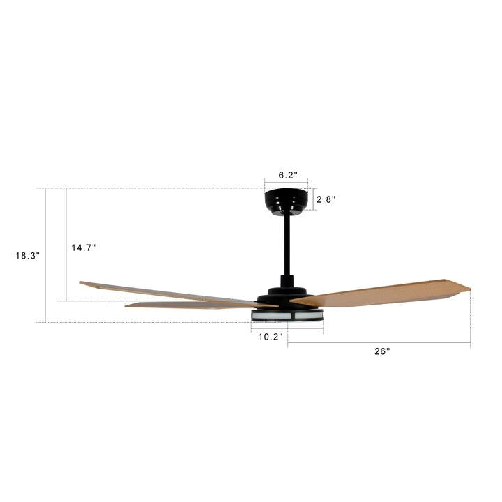 Explorer Outdoor 52" Smart Ceiling Fan with LED Light Kit