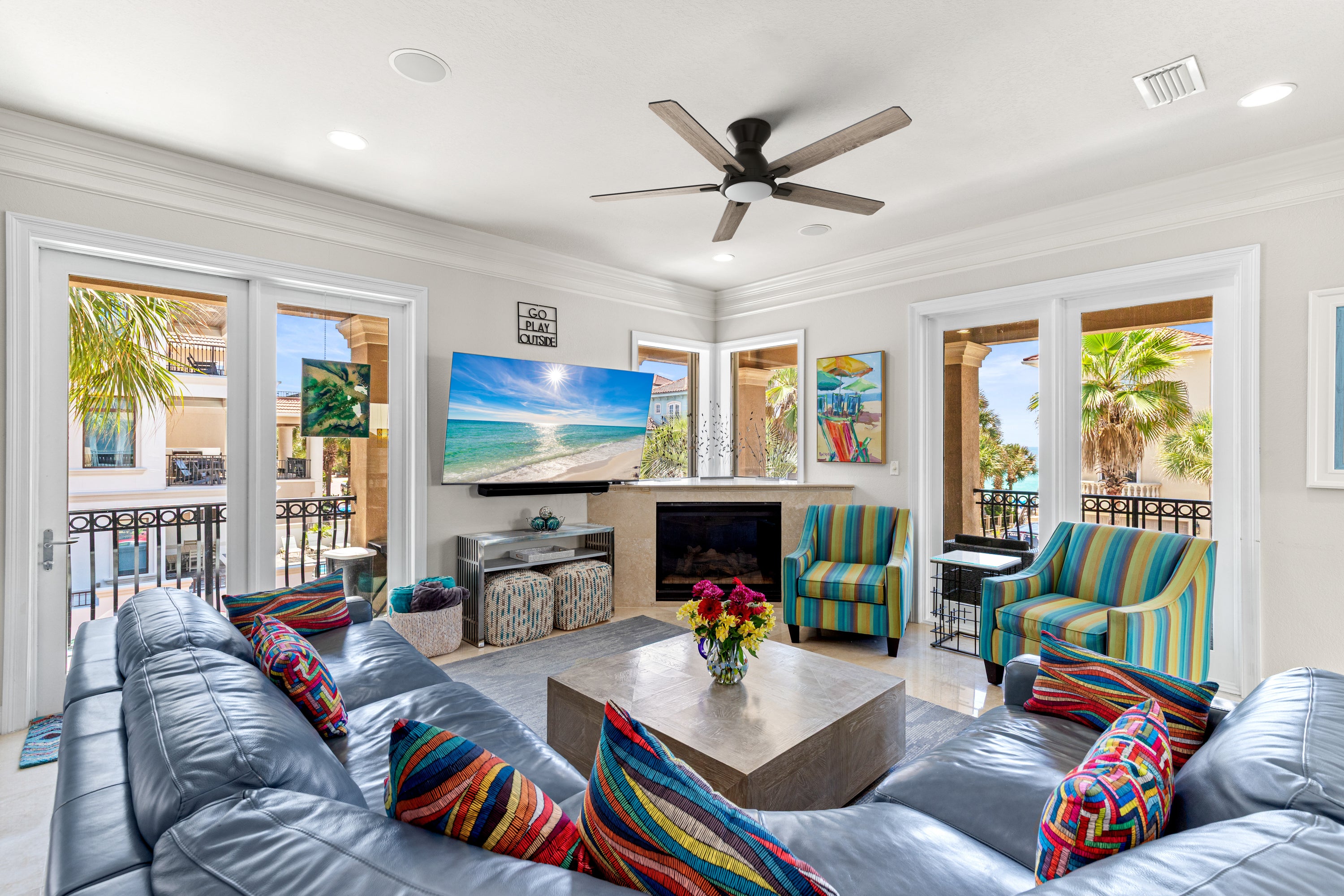 Sophistication, silence, and speed come together to create the revolutionary Byrness 52/60 inches modern ceiling fan. Equipped with the latest motor and lighting technology and designed to meet the latest design trends, the black and gold ceiling fan delivers the perfect amount of comfort and style to any space. Select from the bold black ceiling fan, ideal for eclectic rooms, or the simple white finish to complement any space with minimalist decor.