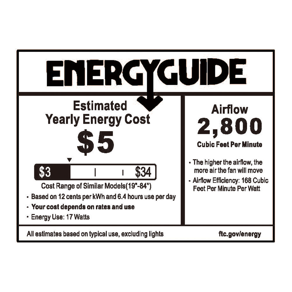 A pure black exterior, elegant ABS blades, and a charming LED light cover come together to create the classic Venteto 52 inch pull-chain ceiling fan with light.