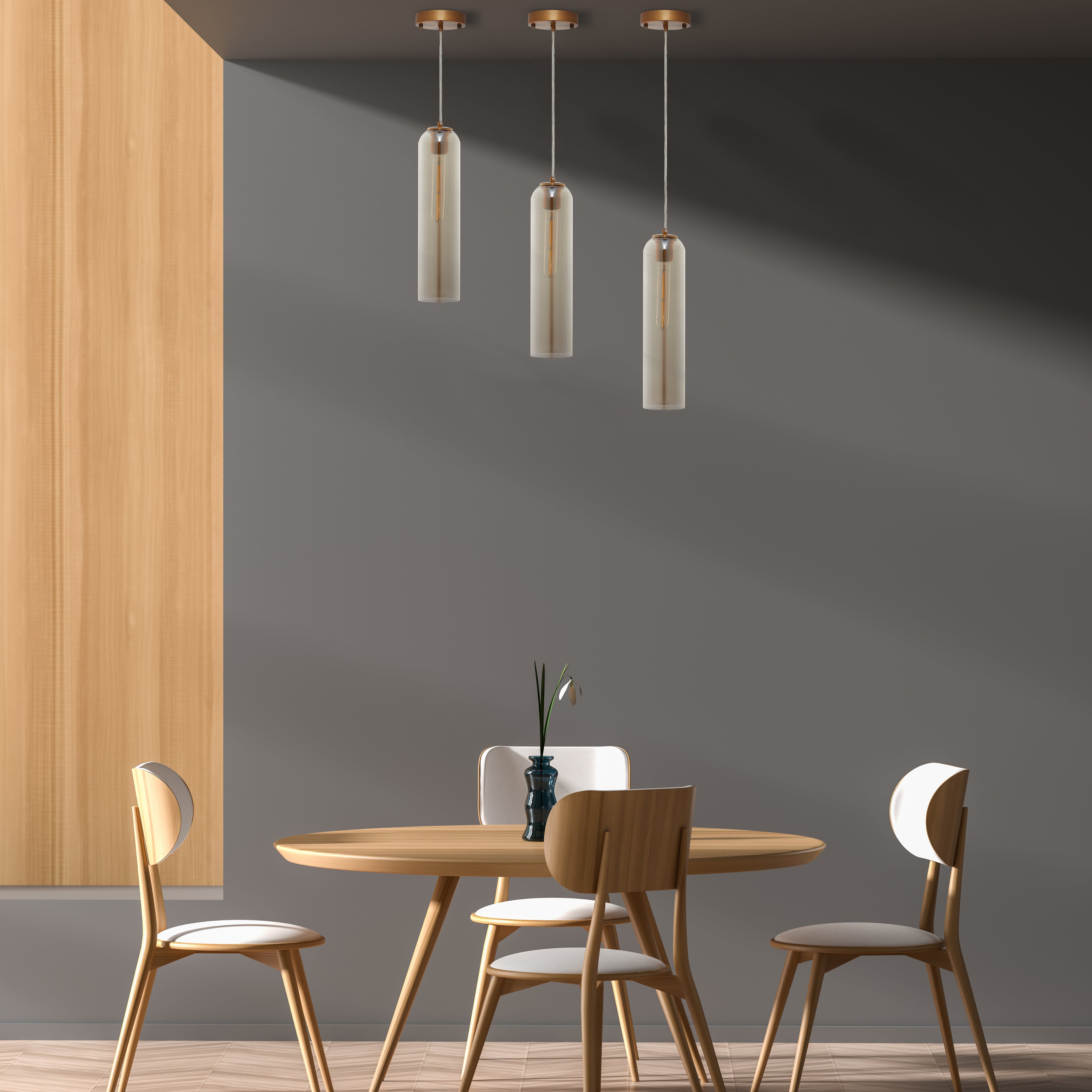 Hydra Pendant Light Collection features a 1-light pendant with a stunning design statement. Because of its thin width, it’s perfect for illuminating a compact entryway or lining a few up above the kitchen island to case a warm glow over morning meals. It looks incredible mounted in a series in the kitchen or hallway, or as an accent piece in the living room or bedroom to complement and brighten up your décor.