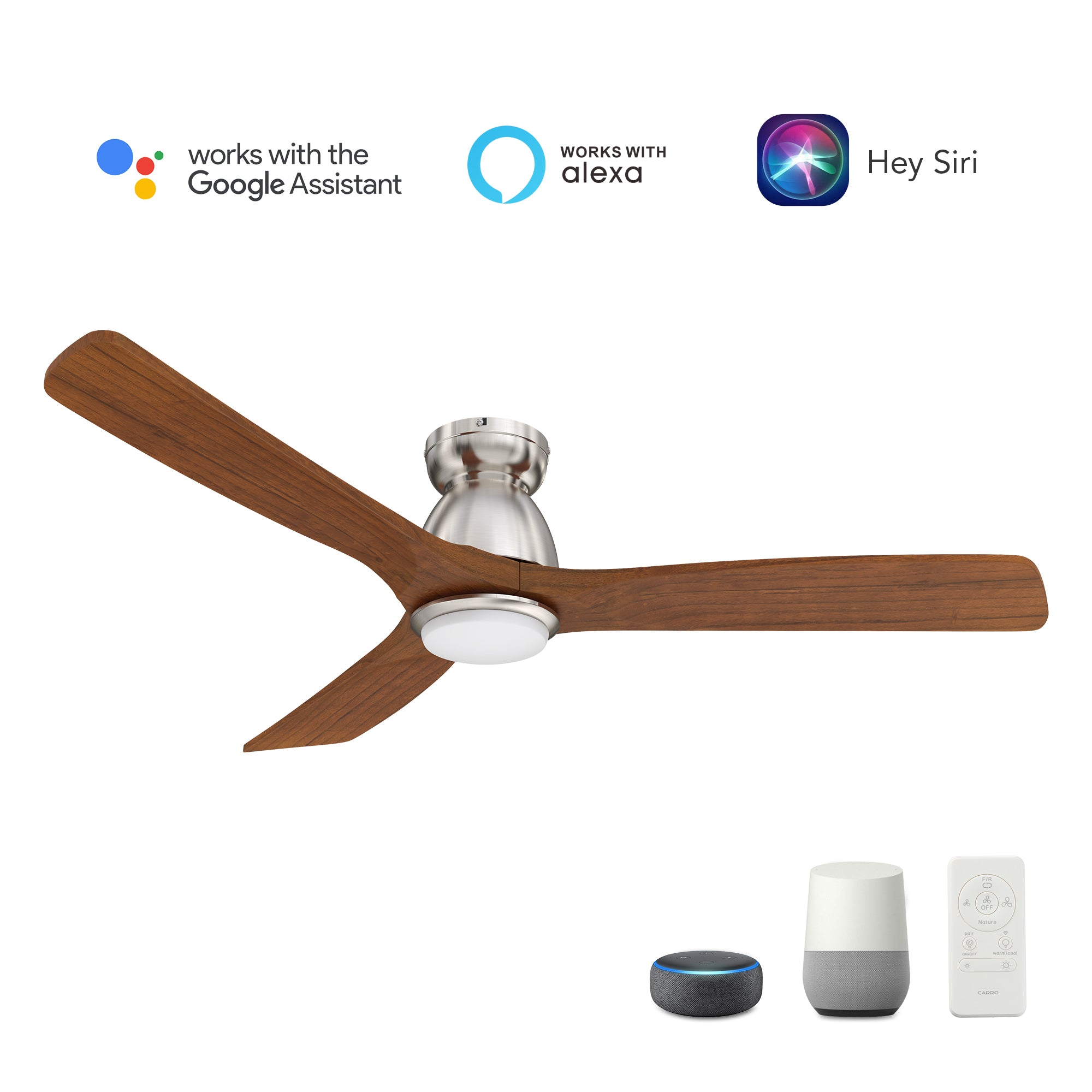 Advanced Control Options: Control the Oswego anywhere and at any time using the included remote control, smartphone control when connected via the Carro Home App, and voice control when connected to Alexa, Google Assistant, and Siri Shortcuts. Smart Features: Created to simplify your life, the Oswego also offers smart scheduling and timer features so you can have your fan automatically switch off after 1 – 8 hours and activate automatically at precise times.