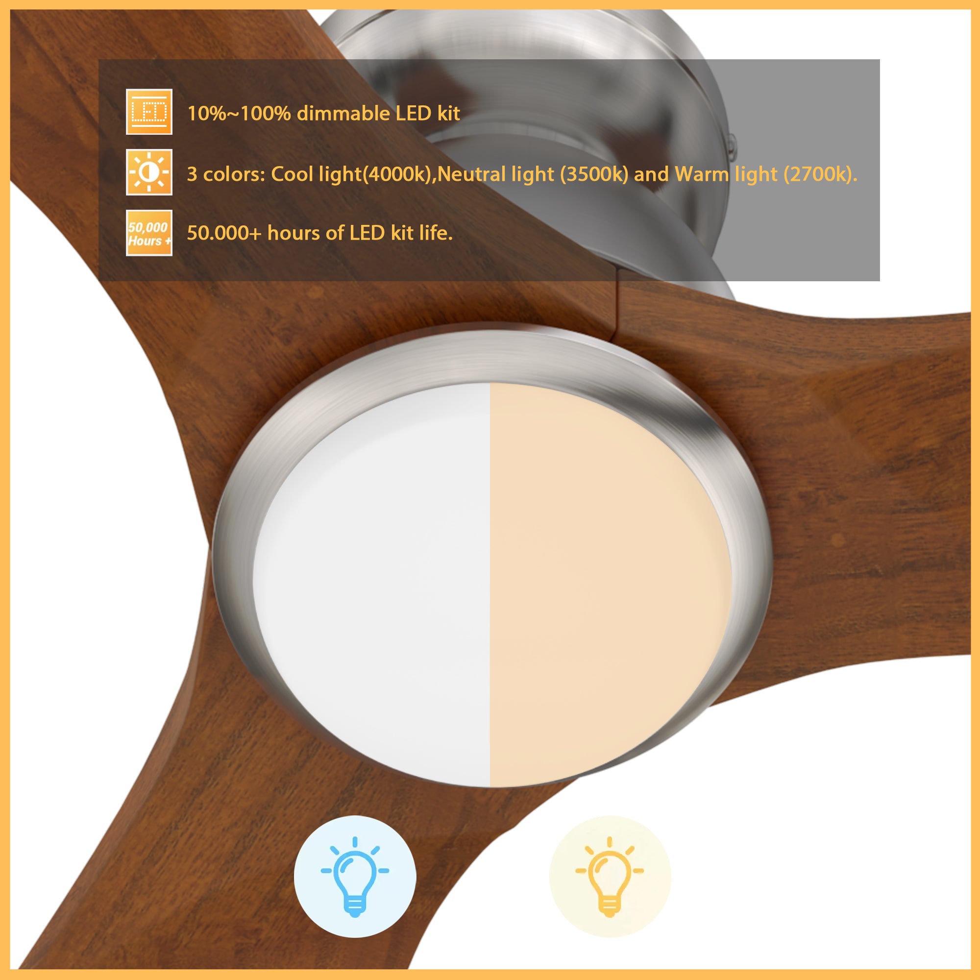 Advanced Control Options: Control the Oswego anywhere and at any time using the included remote control, smartphone control when connected via the Carro Home App, and voice control when connected to Alexa, Google Assistant, and Siri Shortcuts. Smart Features: Created to simplify your life, the Oswego also offers smart scheduling and timer features so you can have your fan automatically switch off after 1 – 8 hours and activate automatically at precise times.