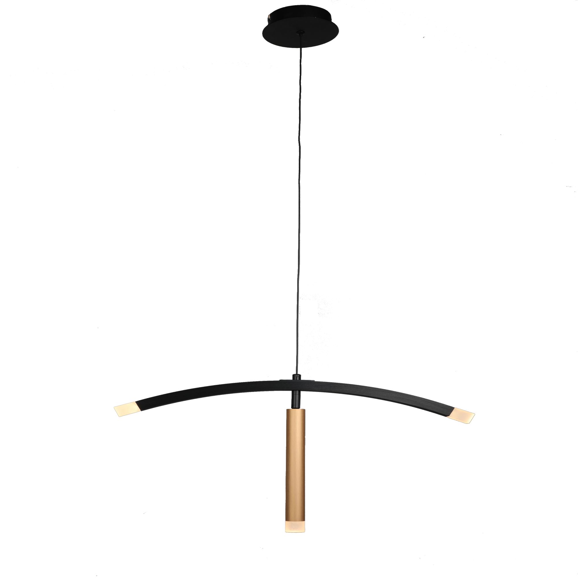 Smafan Seville Brushed Gold Simple Decoration Hanging Kitchen LED Pendant Light brings a clean and simple design.Descending from a single hanging cord,simply streamlined-design pendant light fully demonstrates the art and beauty of simpleness.This pendant showcases a balance of materials and a stylish glow to bring some contemporary flair to its surroundings.