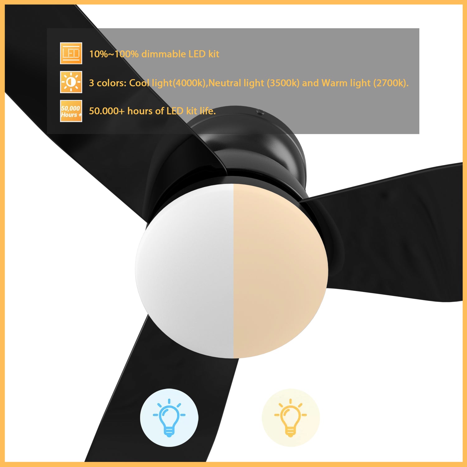 Advanced Smart Functions: The Sonoma helps you automate your home’s cooling and lighting for effortless living with smart features, like a schedule, timer, Sleep mode, and Nature mode. Convenient Control Options: Select your preferred method of controlling the Sonoma; use the remote control, voice control (when linked to Siri Shortcuts, Google Assistant, or Amazon Alexa), or smartphone control (when connected to the Carro Home App) to adjust your fan settings.