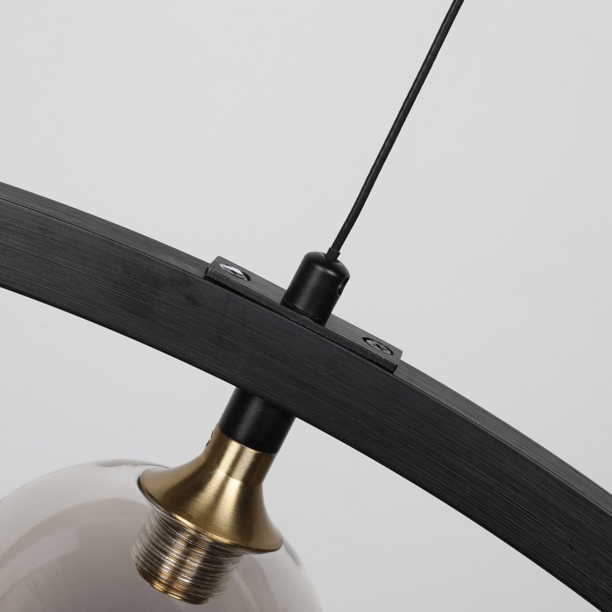 Smafan Smoky Gray Glass Shade Creative LED Pendant Light features beautiful smoky gray glass shade.Bring a touch of glamour to your space with this one-of-a-kind pendant.This one-light glass pendant light is a dramatic addition to any room,elevate your living area with the beautiful artistry of this pendant.Crafted with one smoky gray galss shade,it shows the art and the beauty of simpleness.Smoky gray glass gives people a sense of romance and mystery.