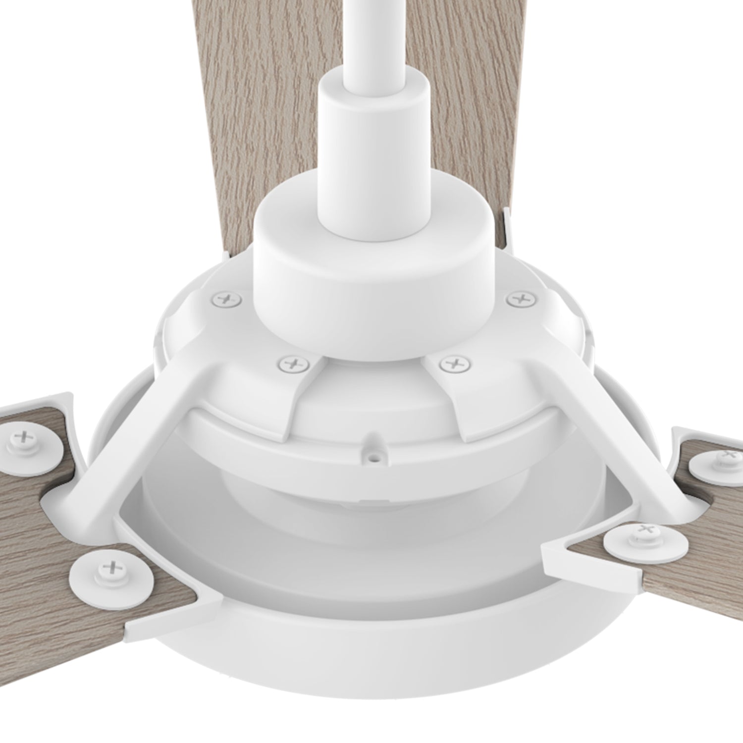 This smart ceiling fan is a simplicity designing with White finish, use elegant Plywood blades, Glass shade and has an integrated 4000K LED daylight. The fan features Remote control, Wi-Fi apps, Siri Shortcut and Voice control technology (compatible with Amazon Alexa and Google Home Assistant ) to set fan preferences.
