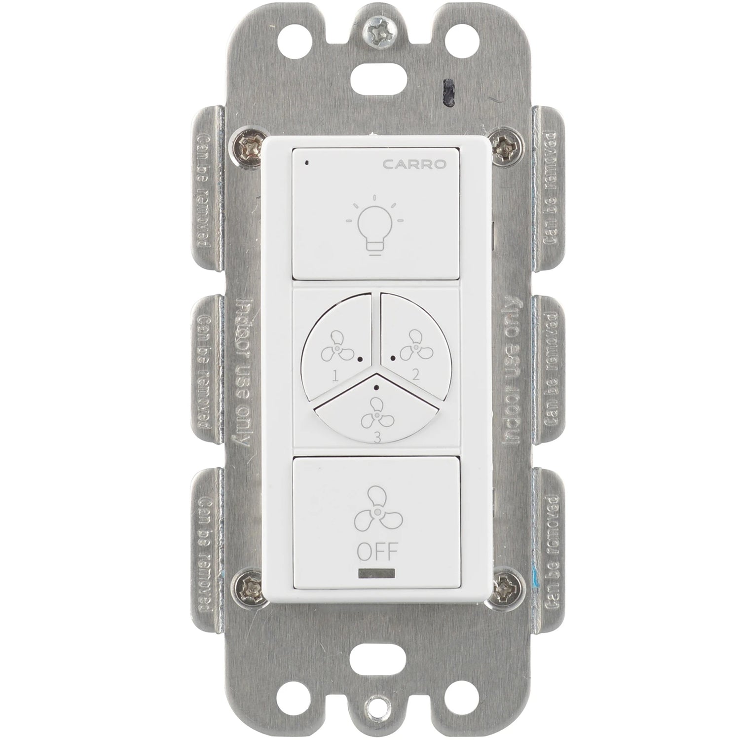 Carro Home Smart Wall Switch Controller for Ceiling Fans (2 Gang)