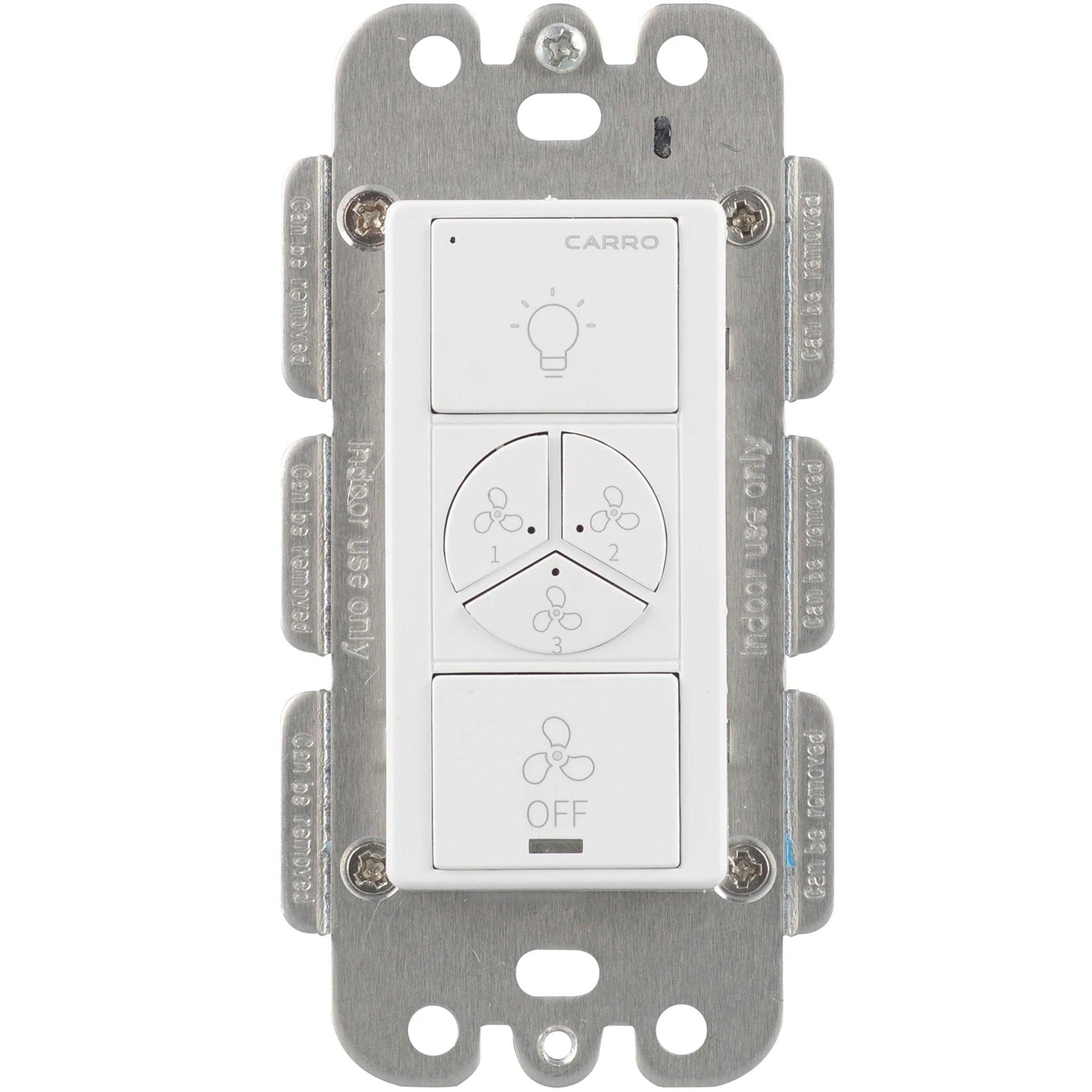 Carro Home Smart Wall Switch Controller for Ceiling Fans (2 Gang)