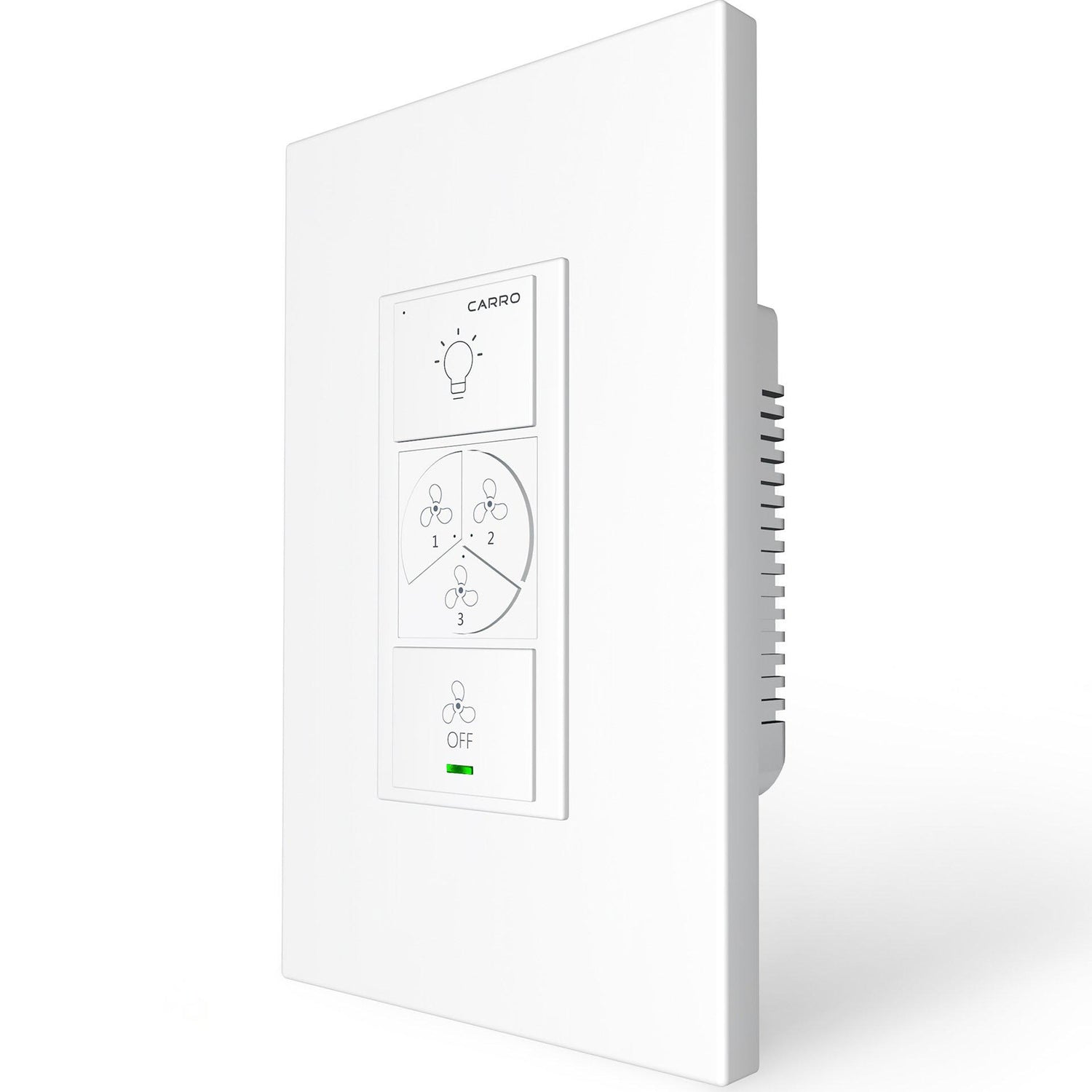 Carro Home Smart Wall Switch Controller for Ceiling Fans (2 Gang)