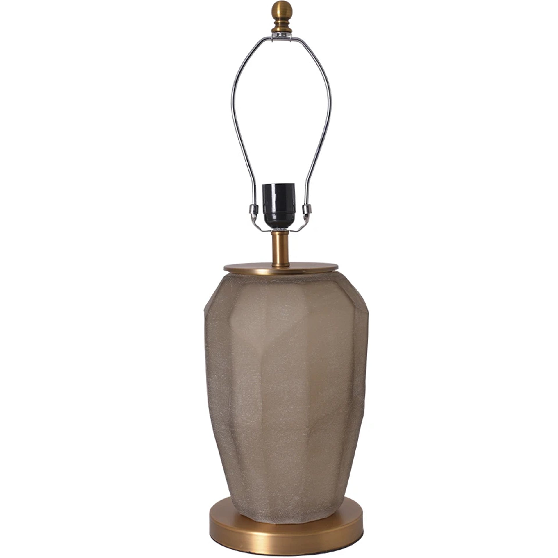 Carro Home Iris Sculpted Glass Table Lamp 23" - Spiced Apricot/Chocolate Brown