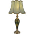 Carro Home Petunia Art Deco Fluted Glass Table Lamp 28" - Emerald Green/Light Green