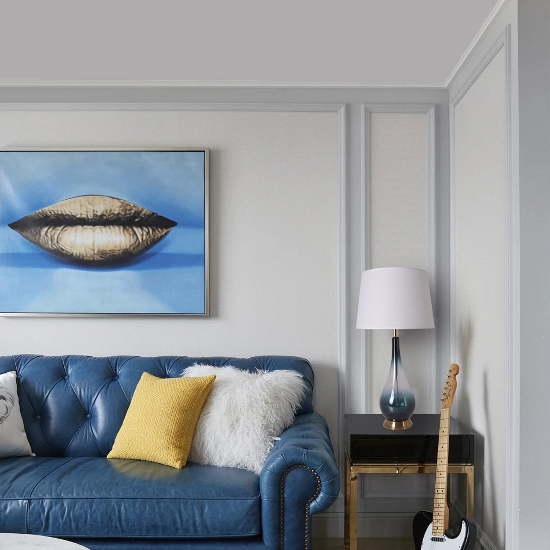 Tulip Big Translucent Ombre Glass Table Lamp 30" - Forest Green Ombre/White (Set of 2)