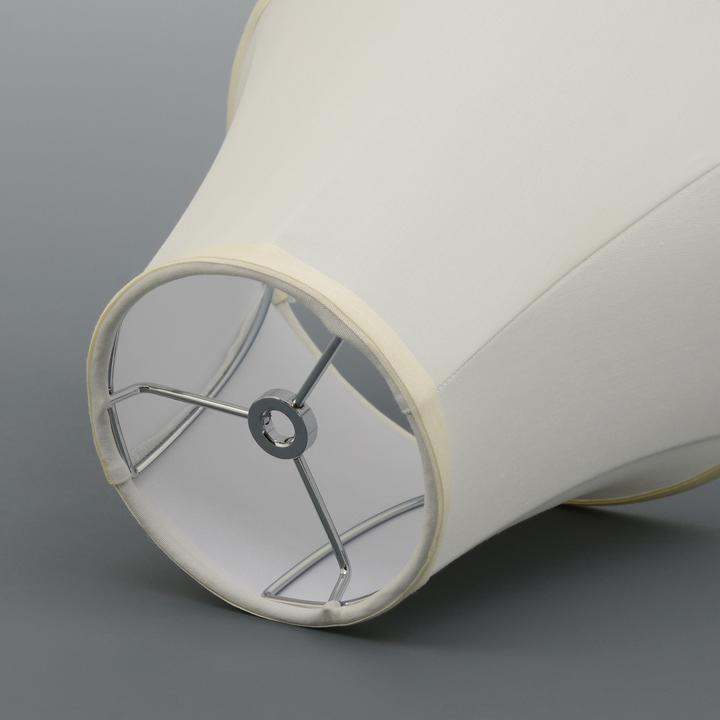 Creme White Carro Home Bell Lamp Shade 5"x10"x8"(Spider Fitting)-Set Of 2