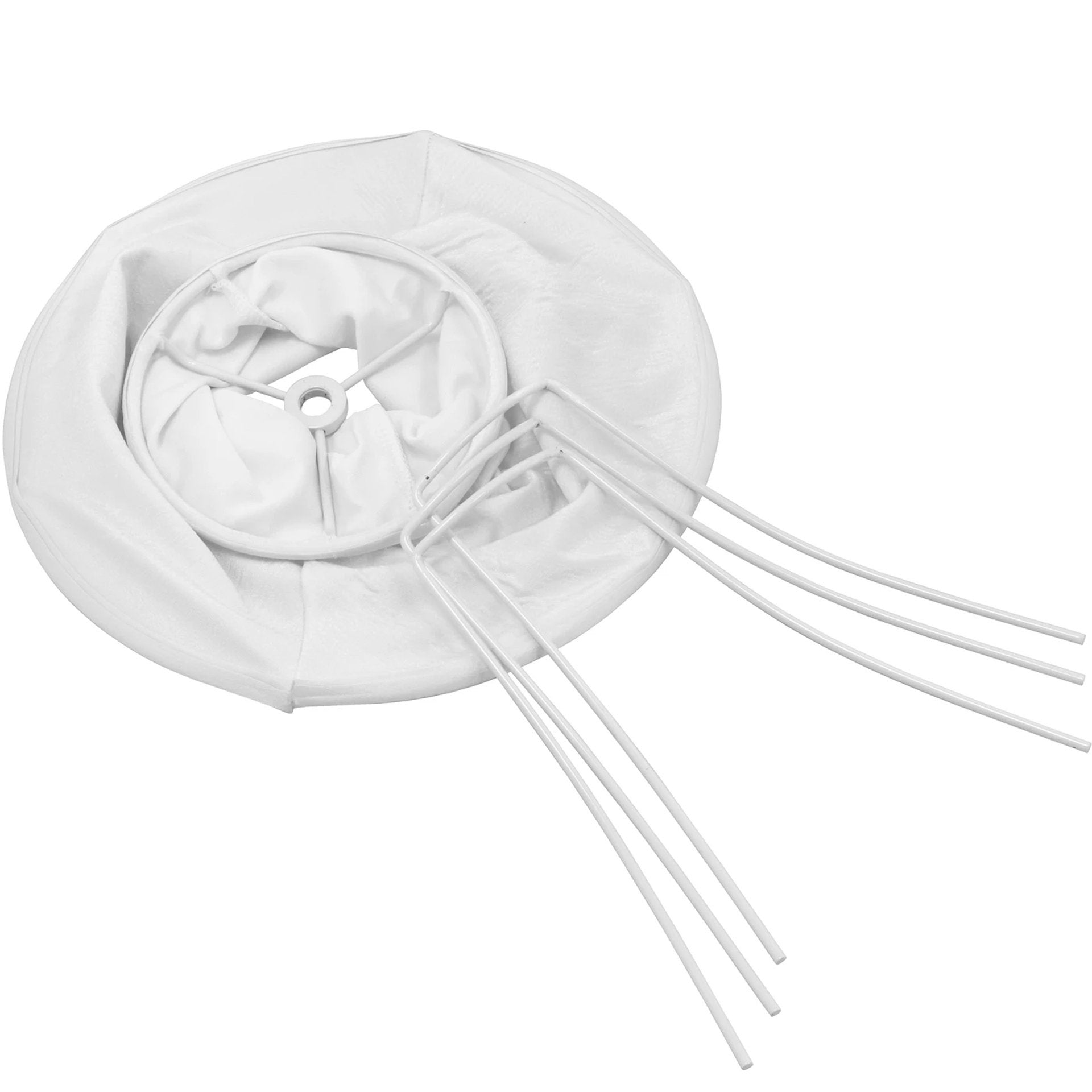 Ivory White Carro Home Bell Lamp Shade 5"x10"x8"(Spider Fitting)-Set Of 2