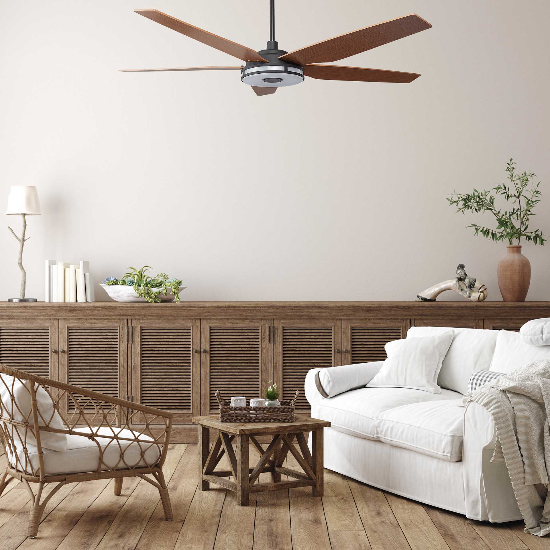 Explorer Outdoor 52" Smart Ceiling Fan with LED Light Kit