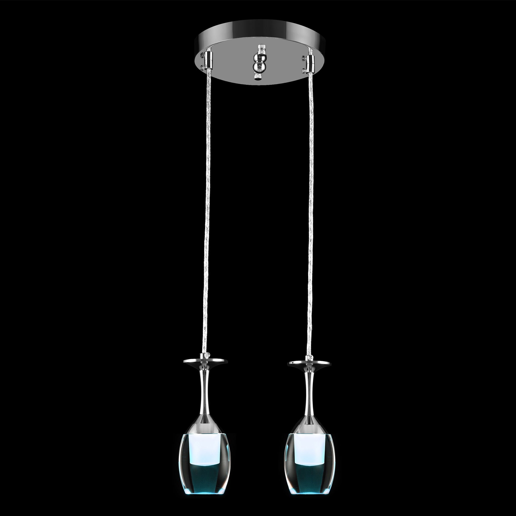 It brings fun light that can be used in every occasion. The pendant light features Wi-Fi apps, Siri Shortcut and Voice control technology (compatible with Amazon Alexa and Google Home Assistant) to set the pendant light dimmable and RGB multicolor. This pendant light can satisfy not only the various color lighting effect settings, but also the more dim color variations that slowly change. The light colors are vivid and bright and dimmable.