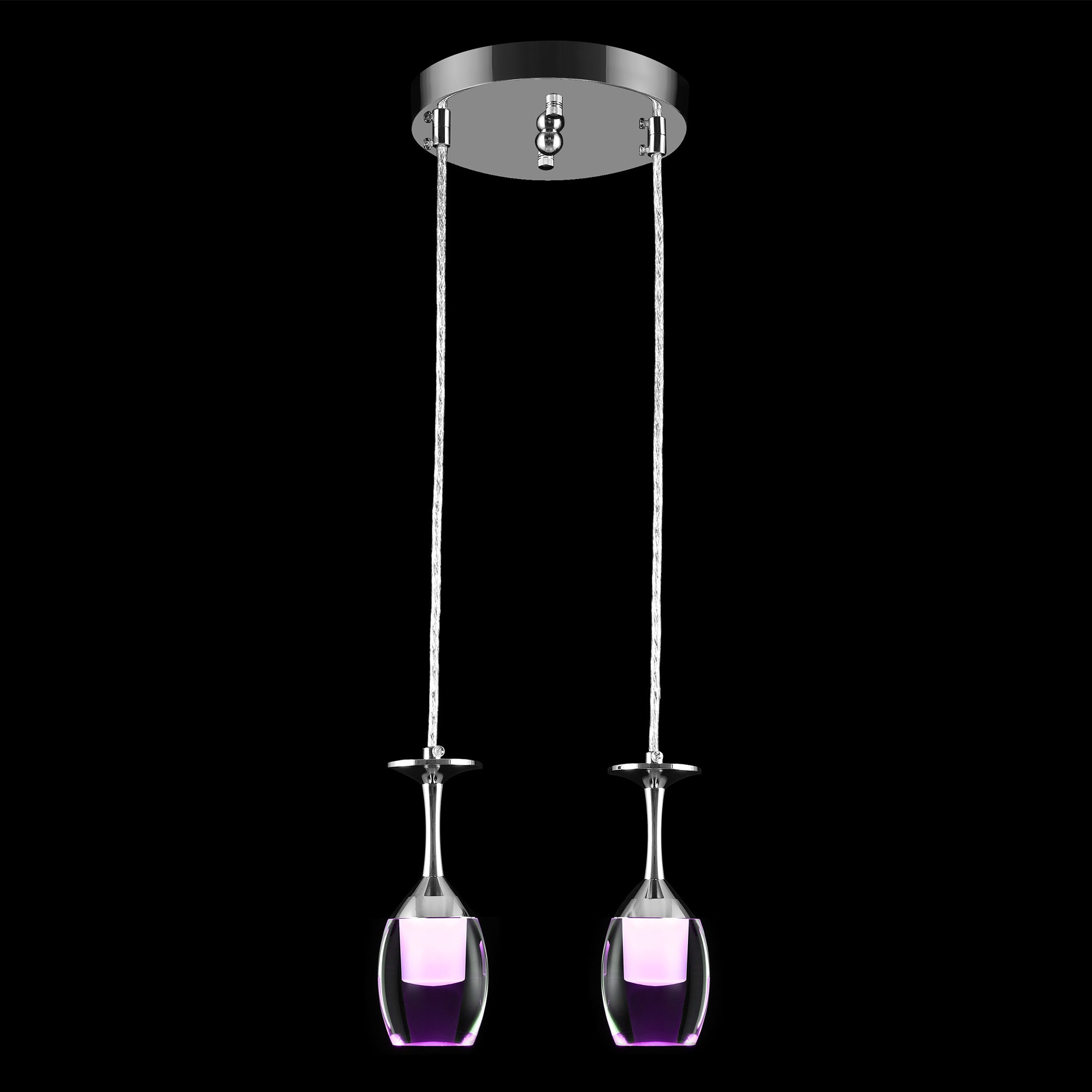 It brings fun light that can be used in every occasion. The pendant light features Wi-Fi apps, Siri Shortcut and Voice control technology (compatible with Amazon Alexa and Google Home Assistant) to set the pendant light dimmable and RGB multicolor. This pendant light can satisfy not only the various color lighting effect settings, but also the more dim color variations that slowly change. The light colors are vivid and bright and dimmable.