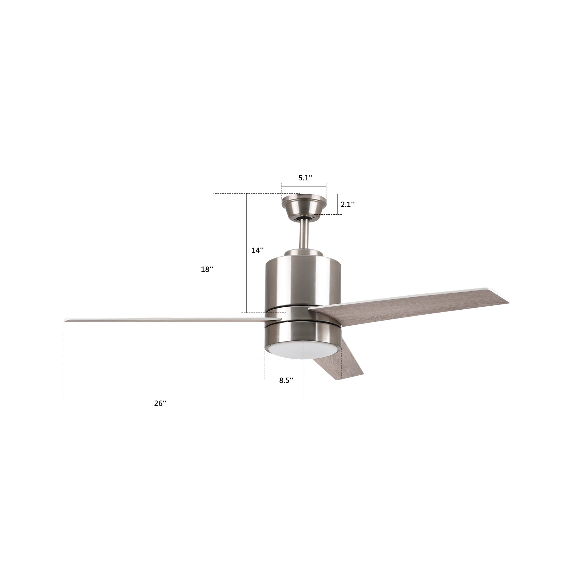 Smafan Ranger Smart Ceiling Fan with WIFI,Alexa, Siri,Google Assistant integrations.