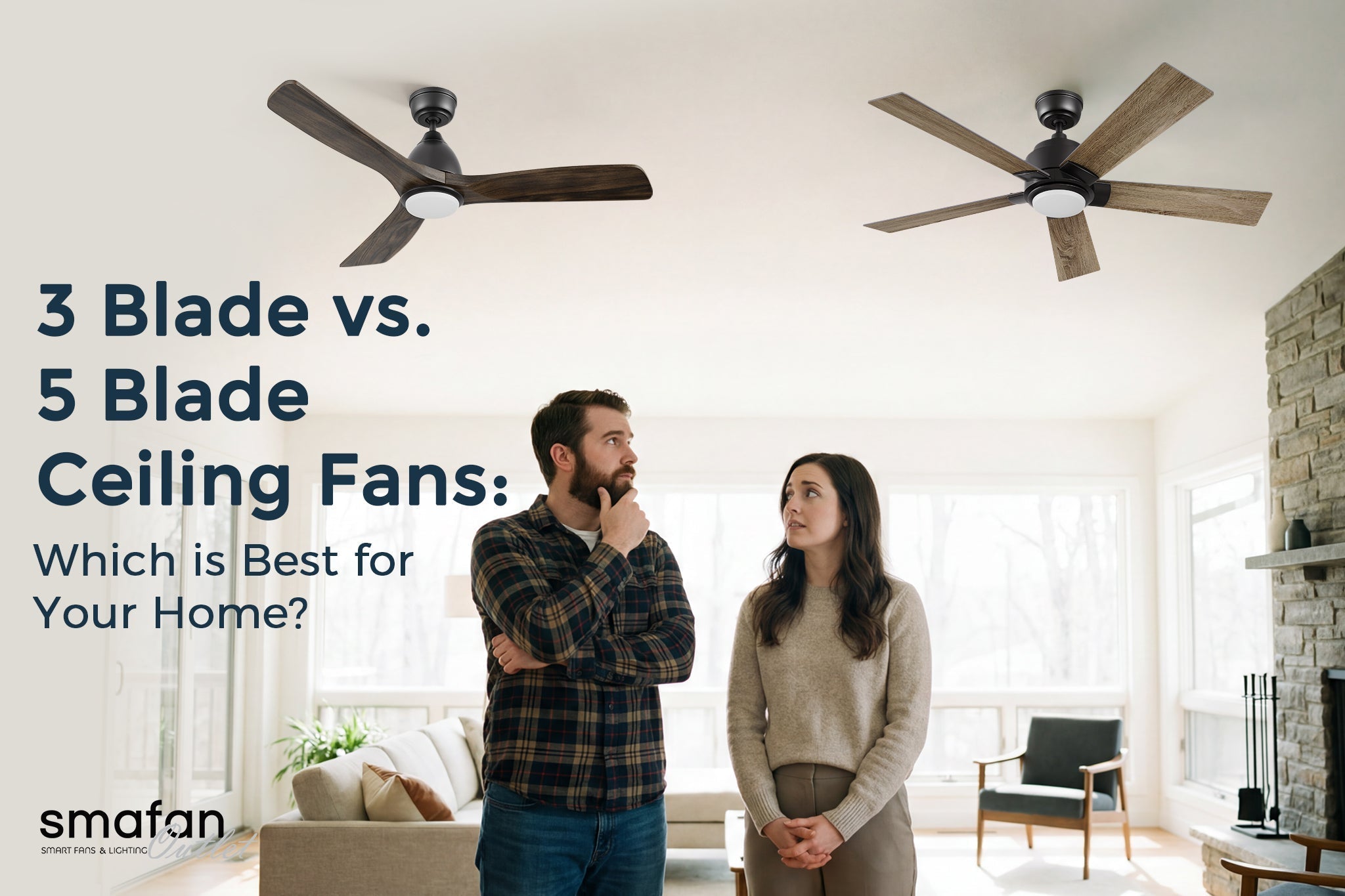 3 Blade vs. 5 Blade Ceiling Fans: Which is Best for Your Home?