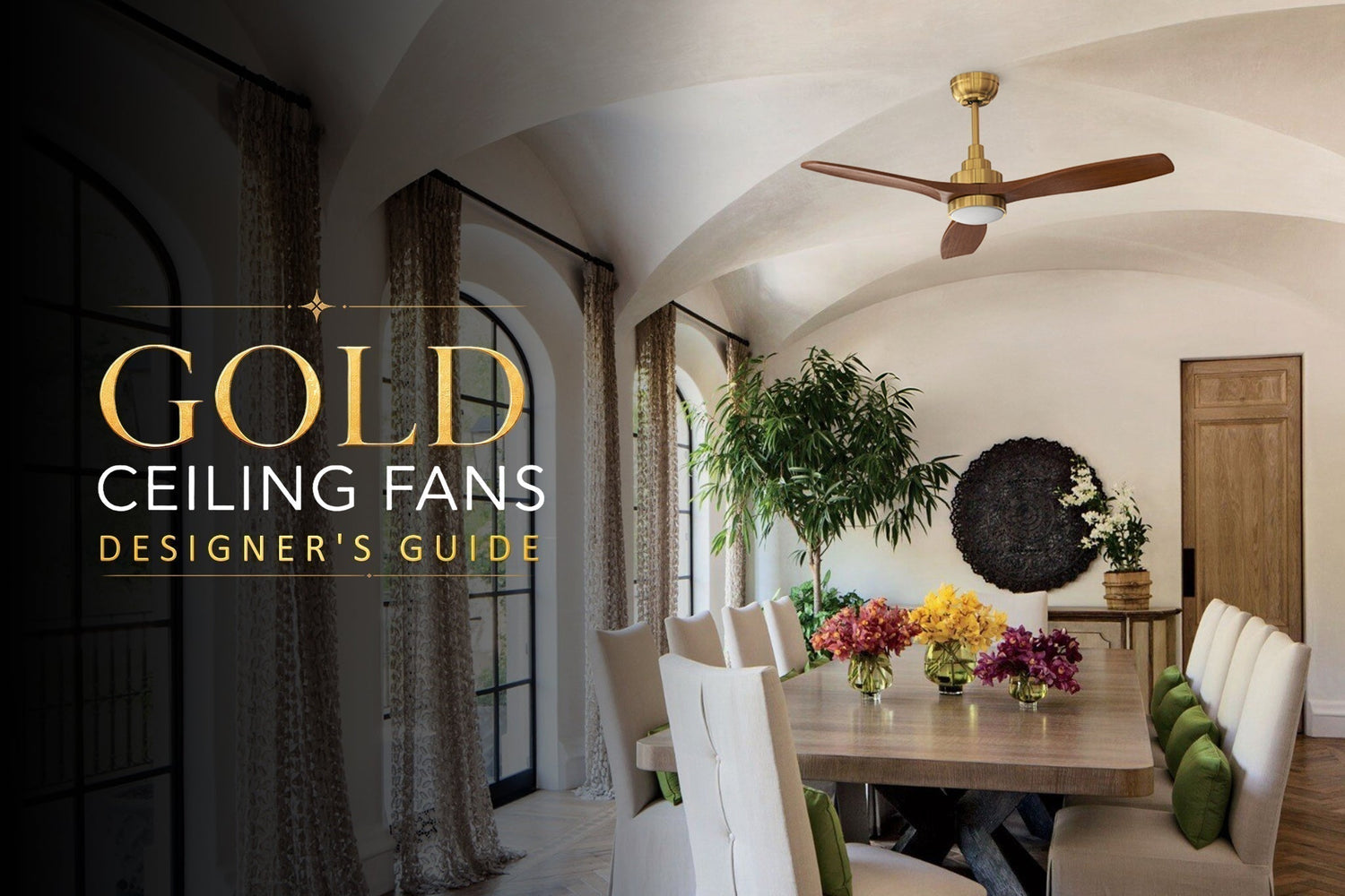 A Quiet Renaissance: The Designer's Guide to Gold Ceiling Fans
