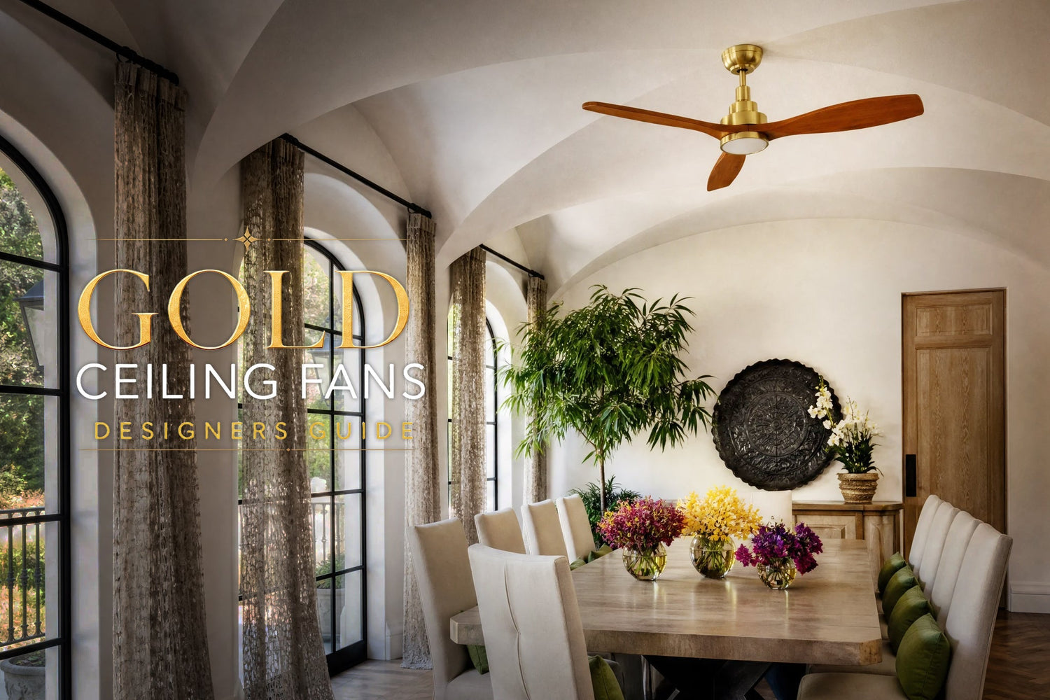 A Quiet Renaissance: The Designer's Guide to Gold Ceiling Fans
