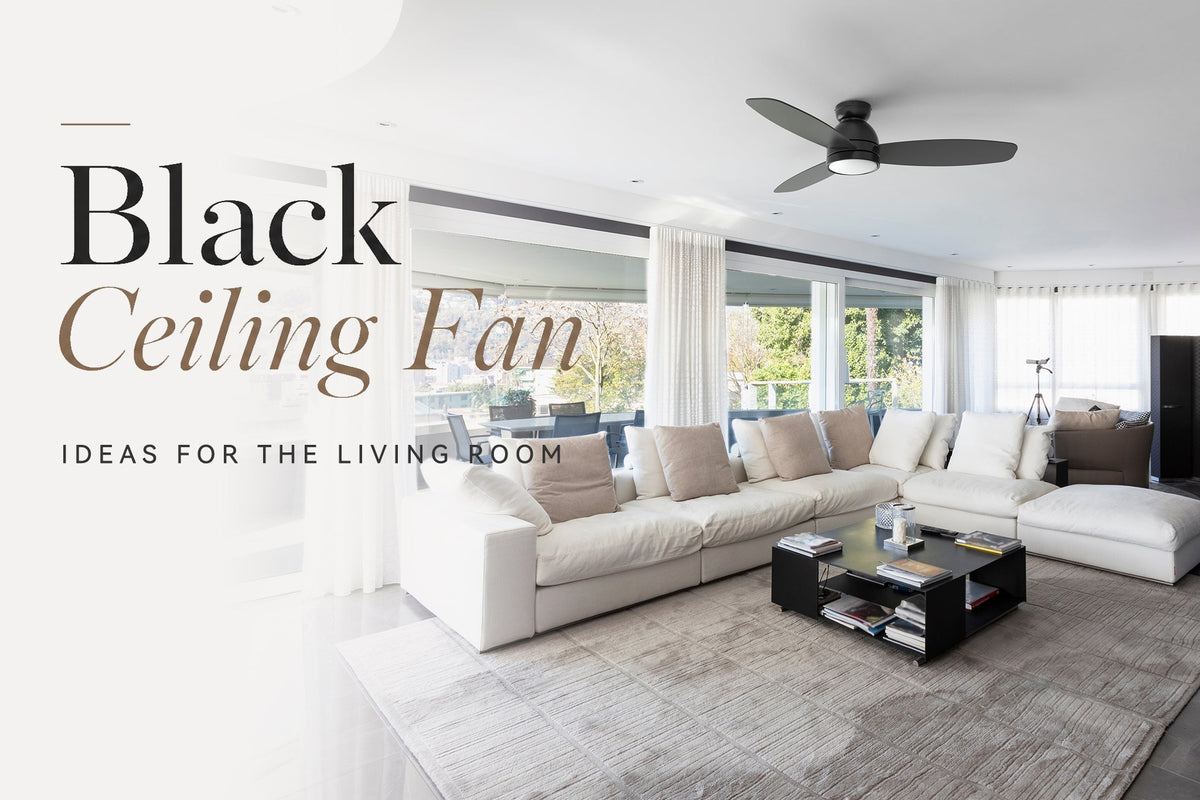 Black Ceiling Fan Ideas for the Living Room