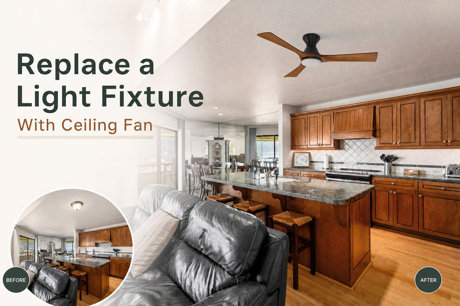 Can You Replace a Light Fixture With a Ceiling Fan?