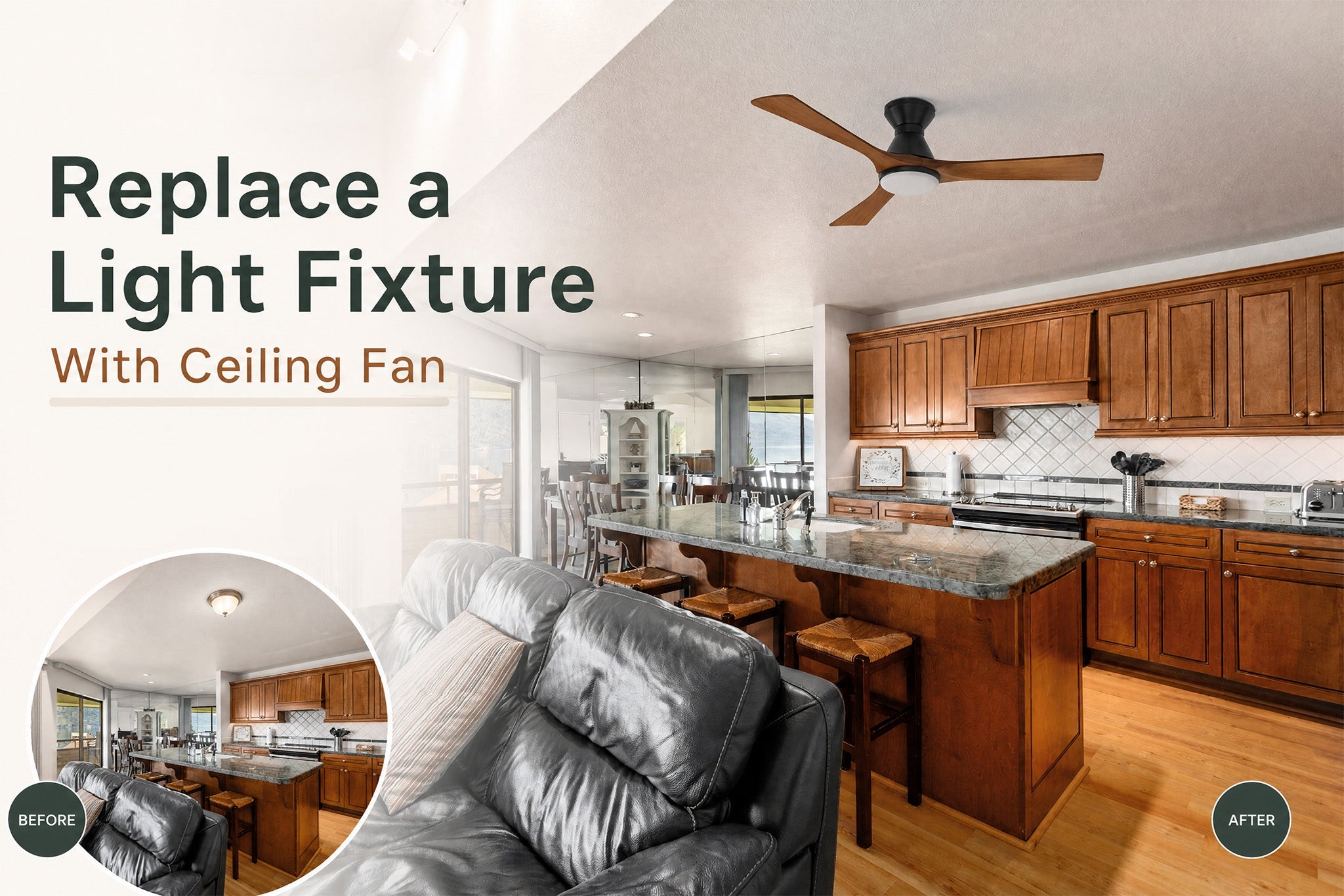 Can You Replace a Light Fixture With a Ceiling Fan?