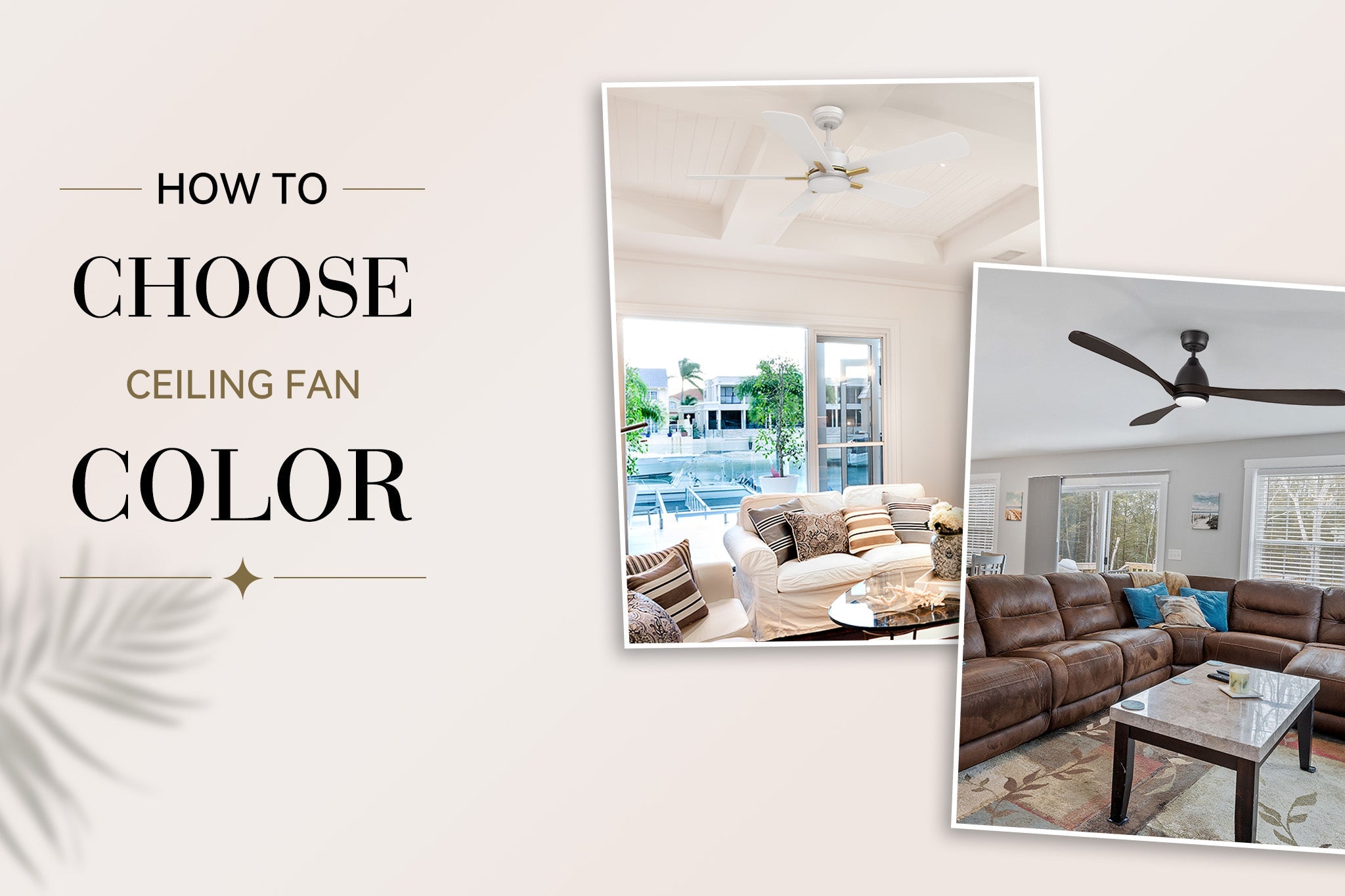How to Choose the Perfect Ceiling Fan Color for Any Room