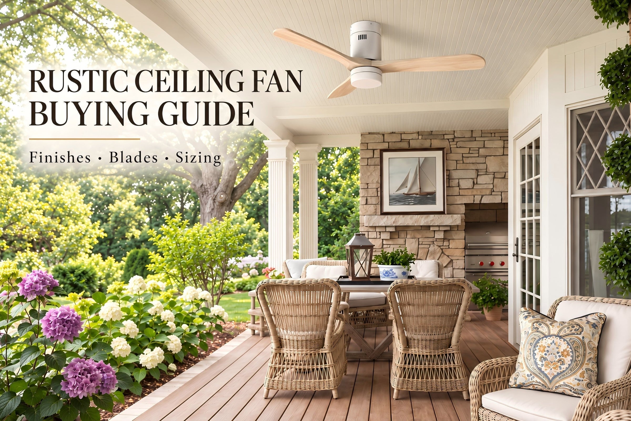 Rustic Ceiling Fan Buying Guide: Finishes, Blades & Sizing
