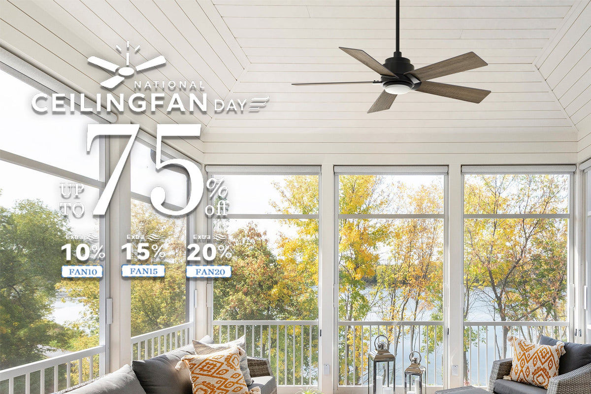 Smart ceiling fan National Ceiling Fan Day sale banner