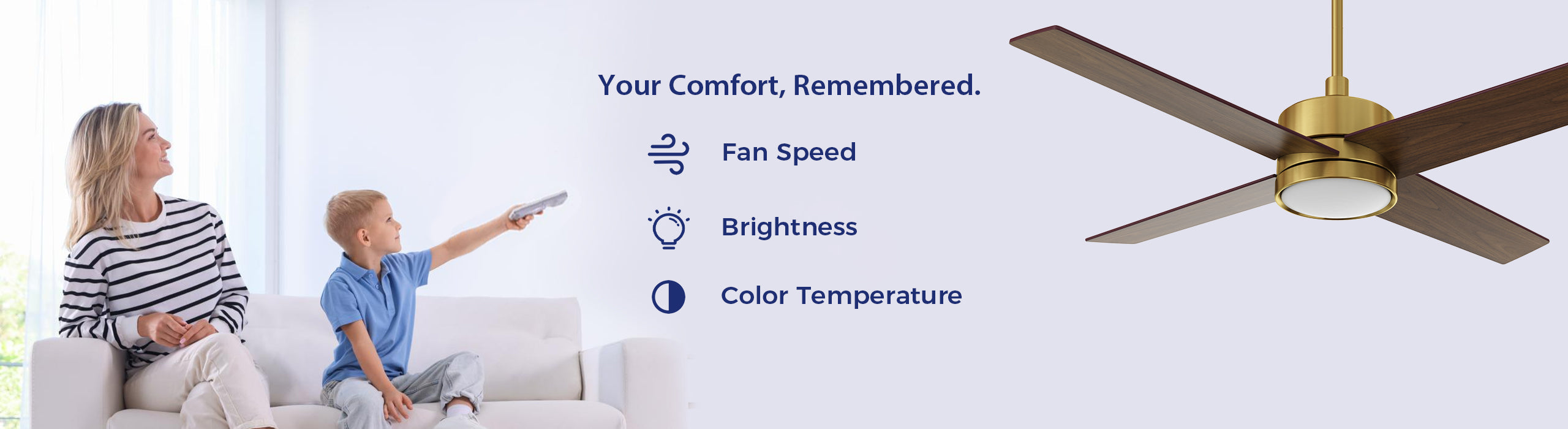 Ceiling Fans with Power-Off Memory