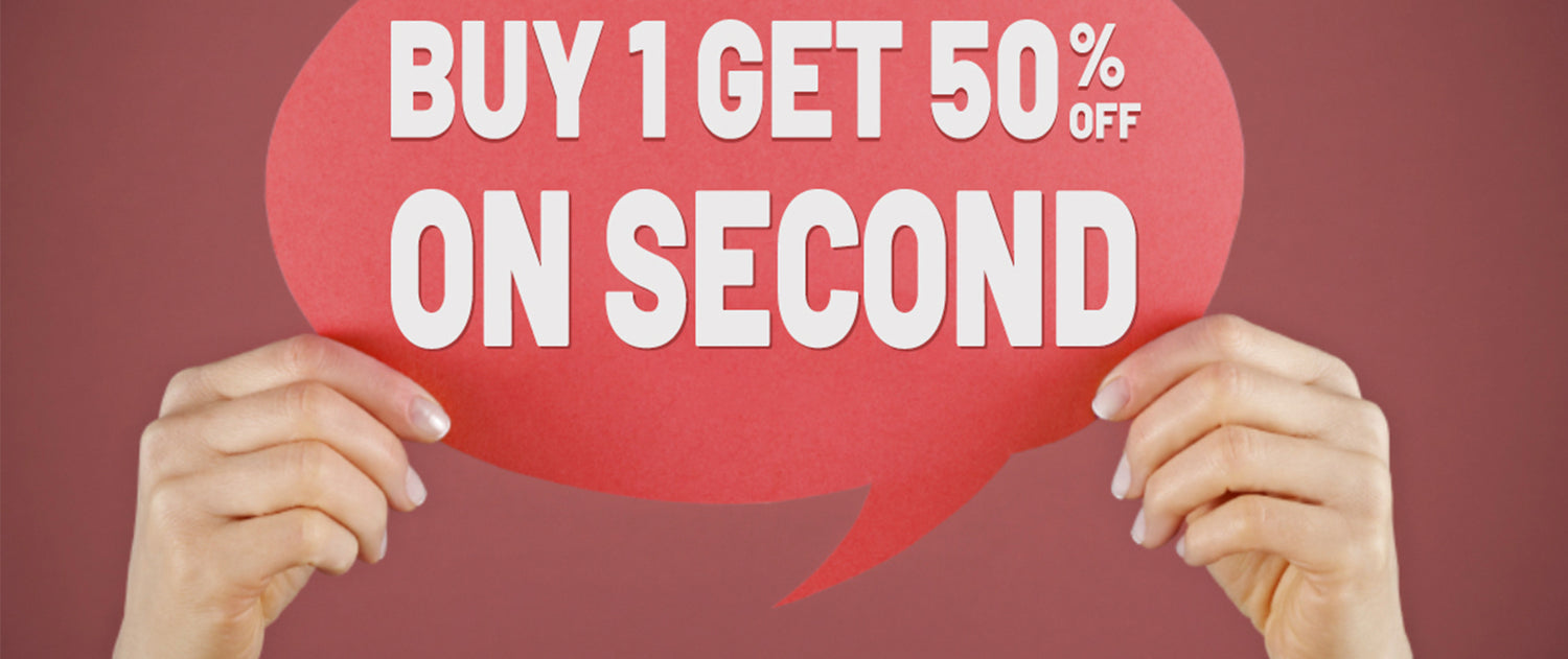 Buy One Get 50% OFF on Second