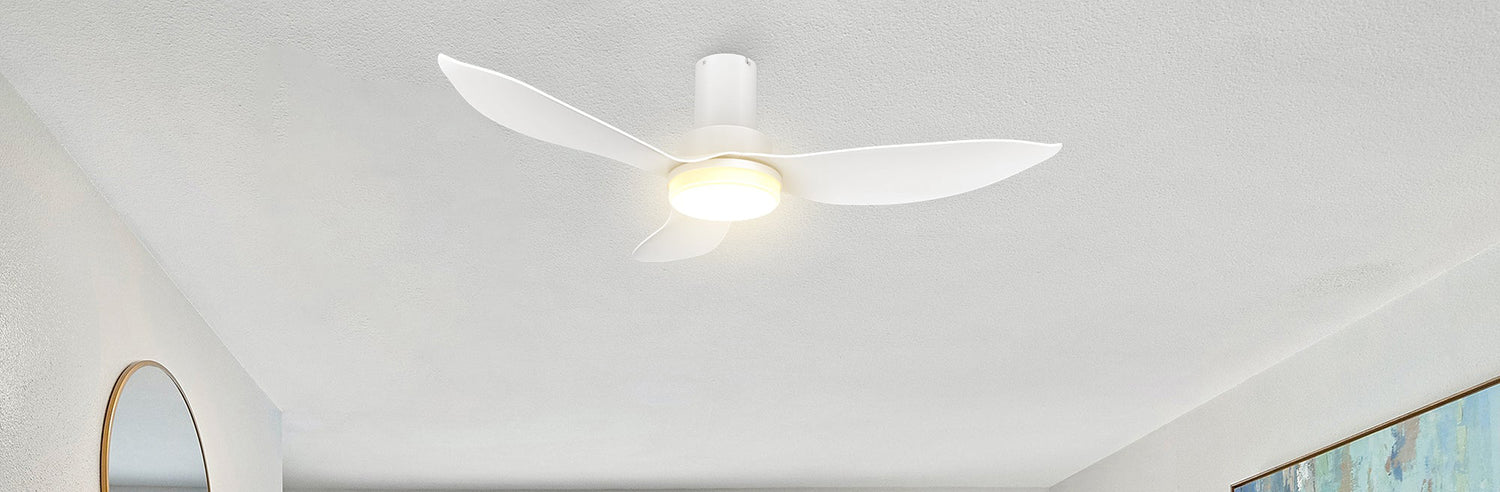 Prescott Flush Mount Smart Fan outdoor indoor