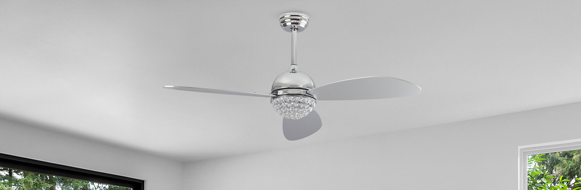 Corvin Crystal Smart Ceiling Fan With Remote