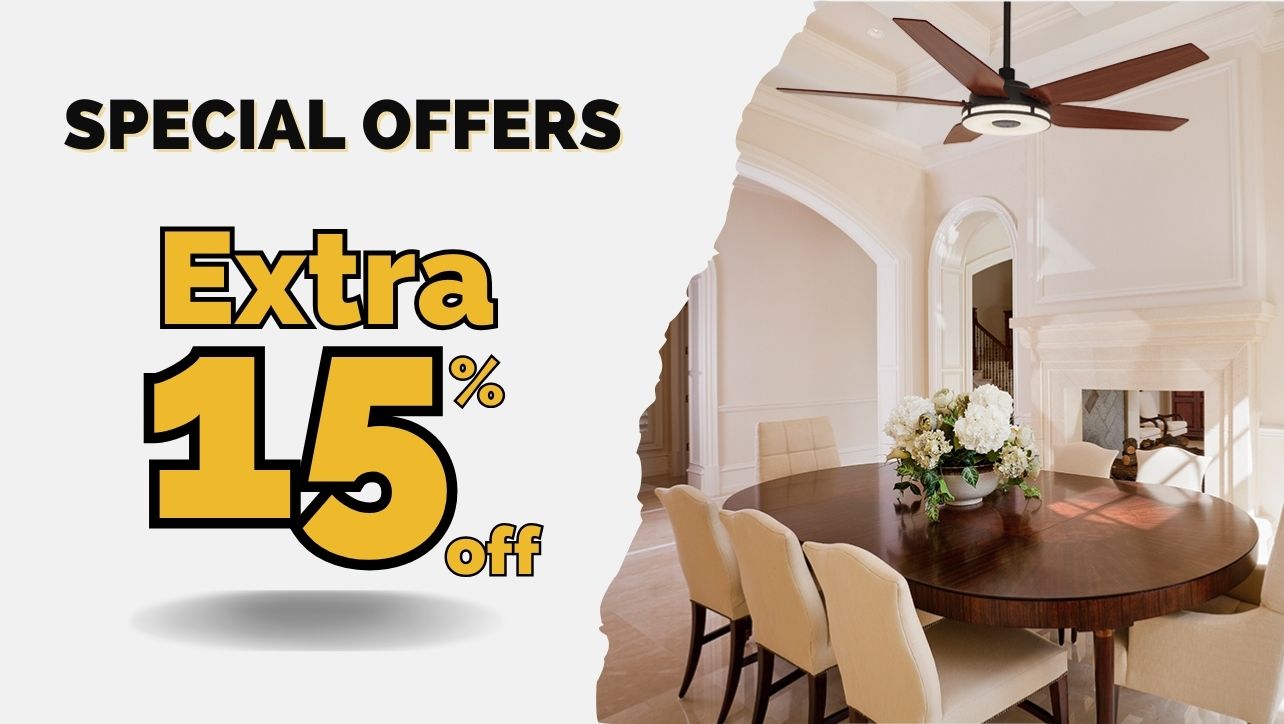 extra 10% coupon special offers for ceiling fan 