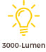 ceiling fan with 3000 lumen LED LIGHT 