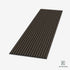 American Dark Walnut Acoustic Slat Wood Wall Panel – a natural wood panel featuring vertical dark walnut slats with black felt backing, designed to enhance both sound absorption and modern interior aesthetics.