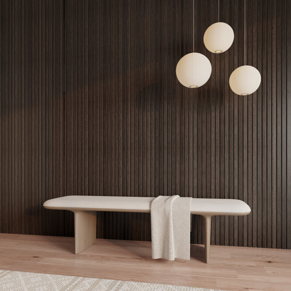 American Smoked Walnut Acoustic Slat Wood Wall Panels