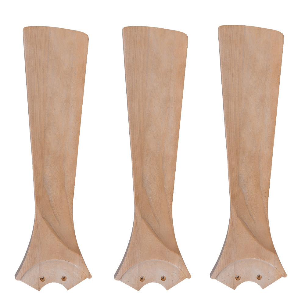 Antrim Cadiz 52 inch 3-Blade Smart Ceiling Fan Blades in natural beech wood
